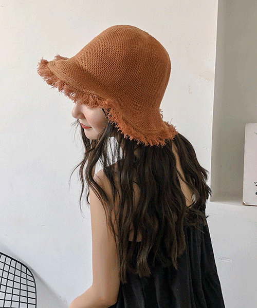 빈티지 밀짚 벙거지 모자 3color